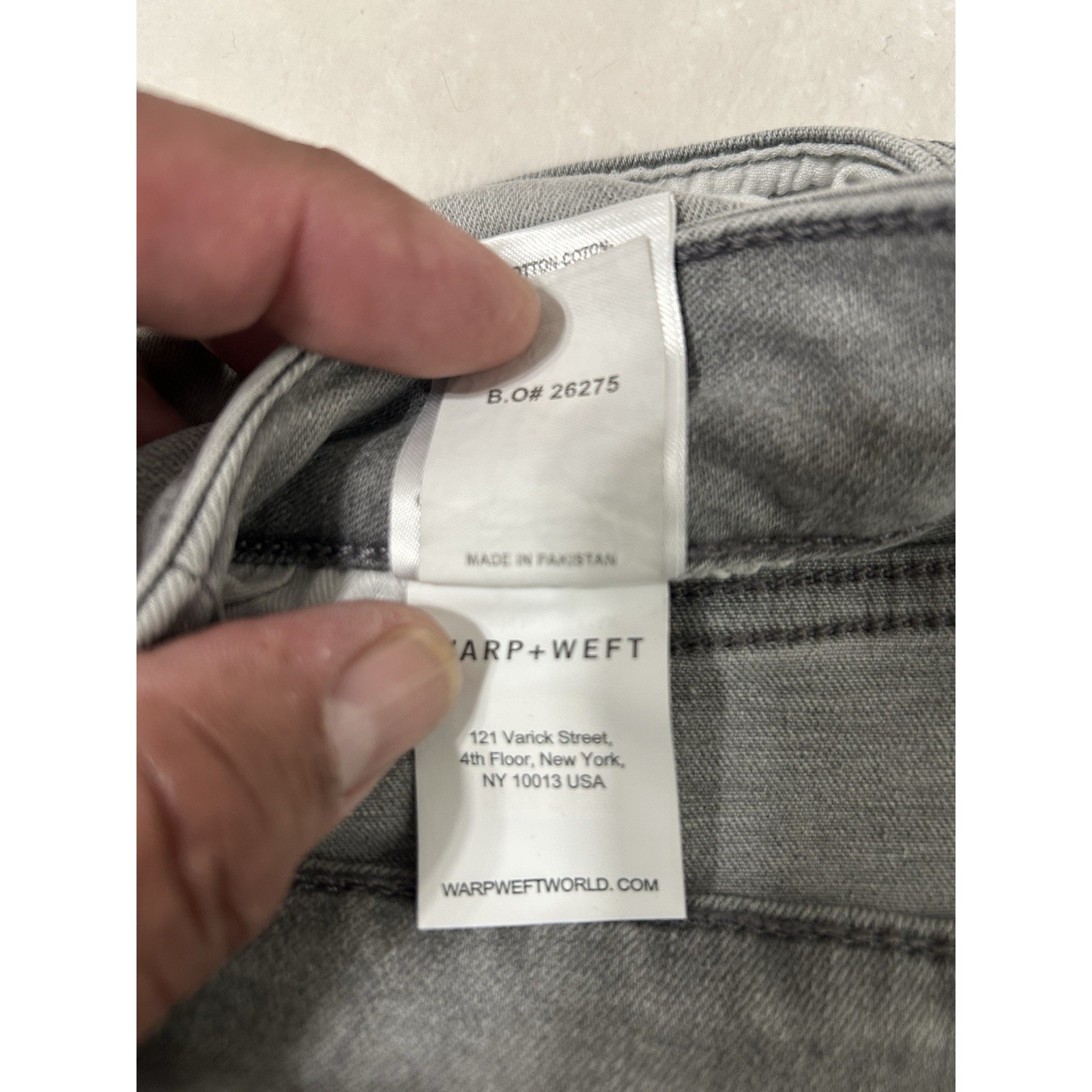 Warp + Weft Women’s Gray Skinny High Rise Jeans Stretch Denim Plus Size 24w Nwt — image 6 of 6